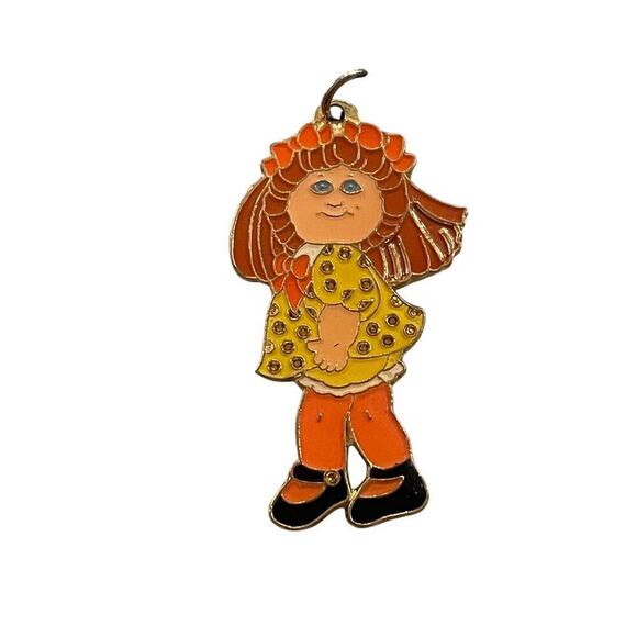 Vintage 1983 Cabbage Patch Kids Enamel Charm – Collectible OAA Accessory - Picture 3 of 4